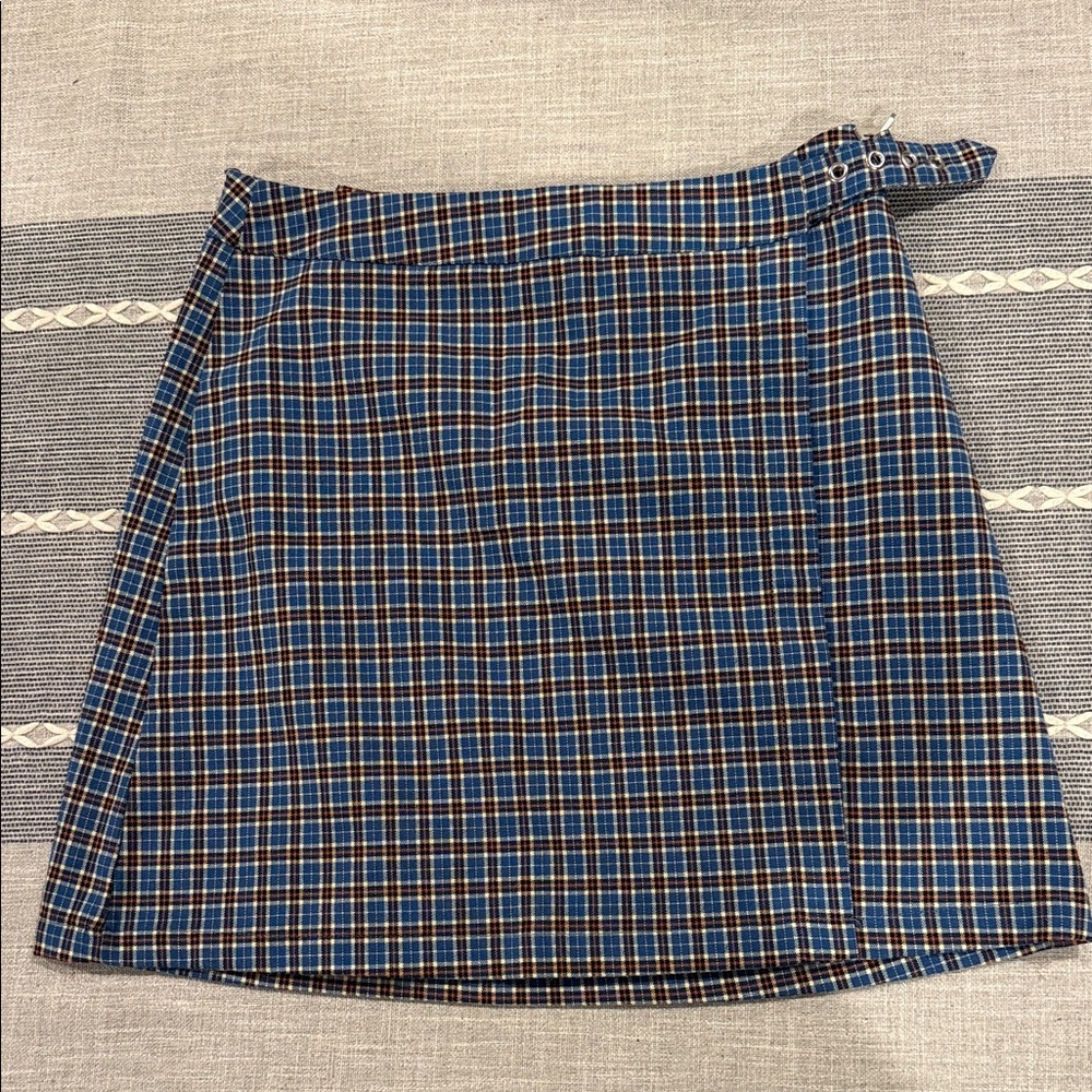 Blue Plaid Women's Skirt